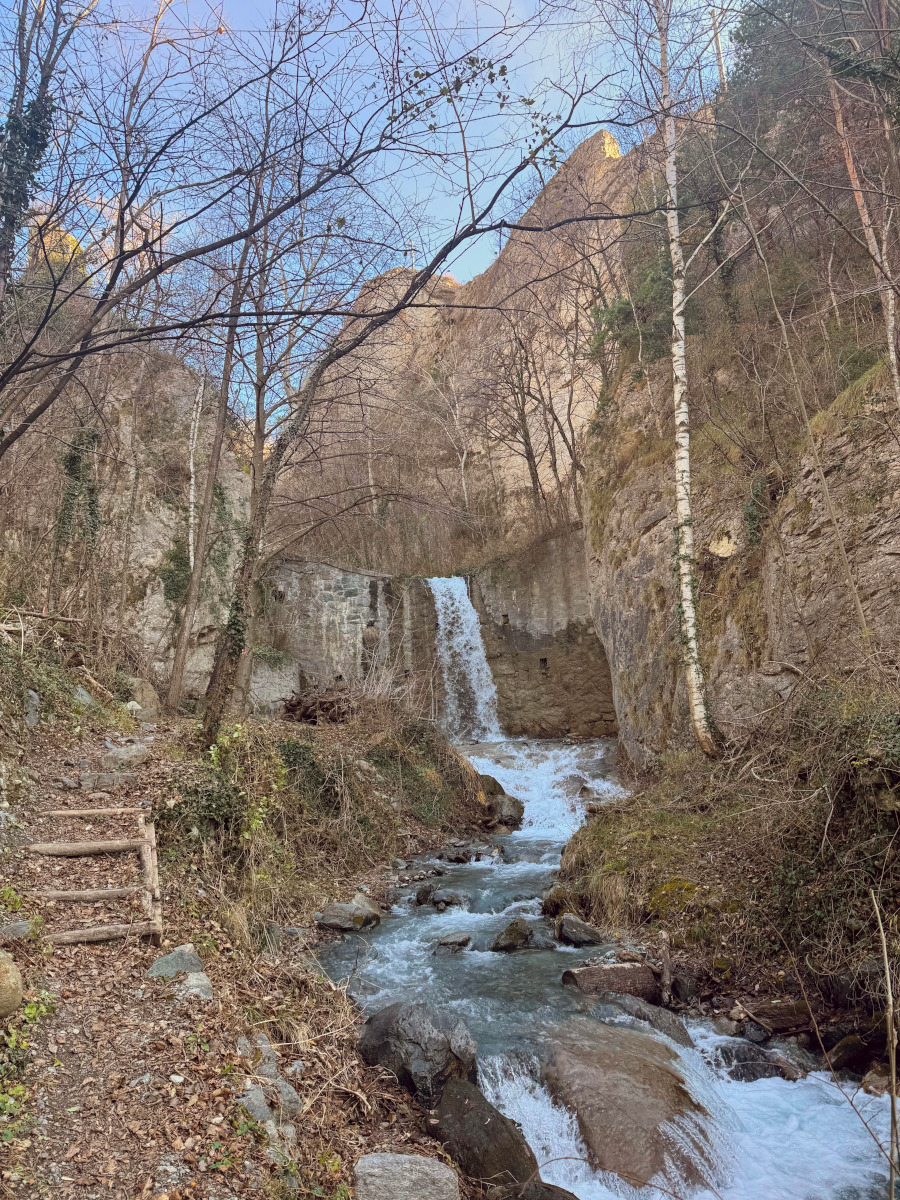 Orrido chianocco cascata